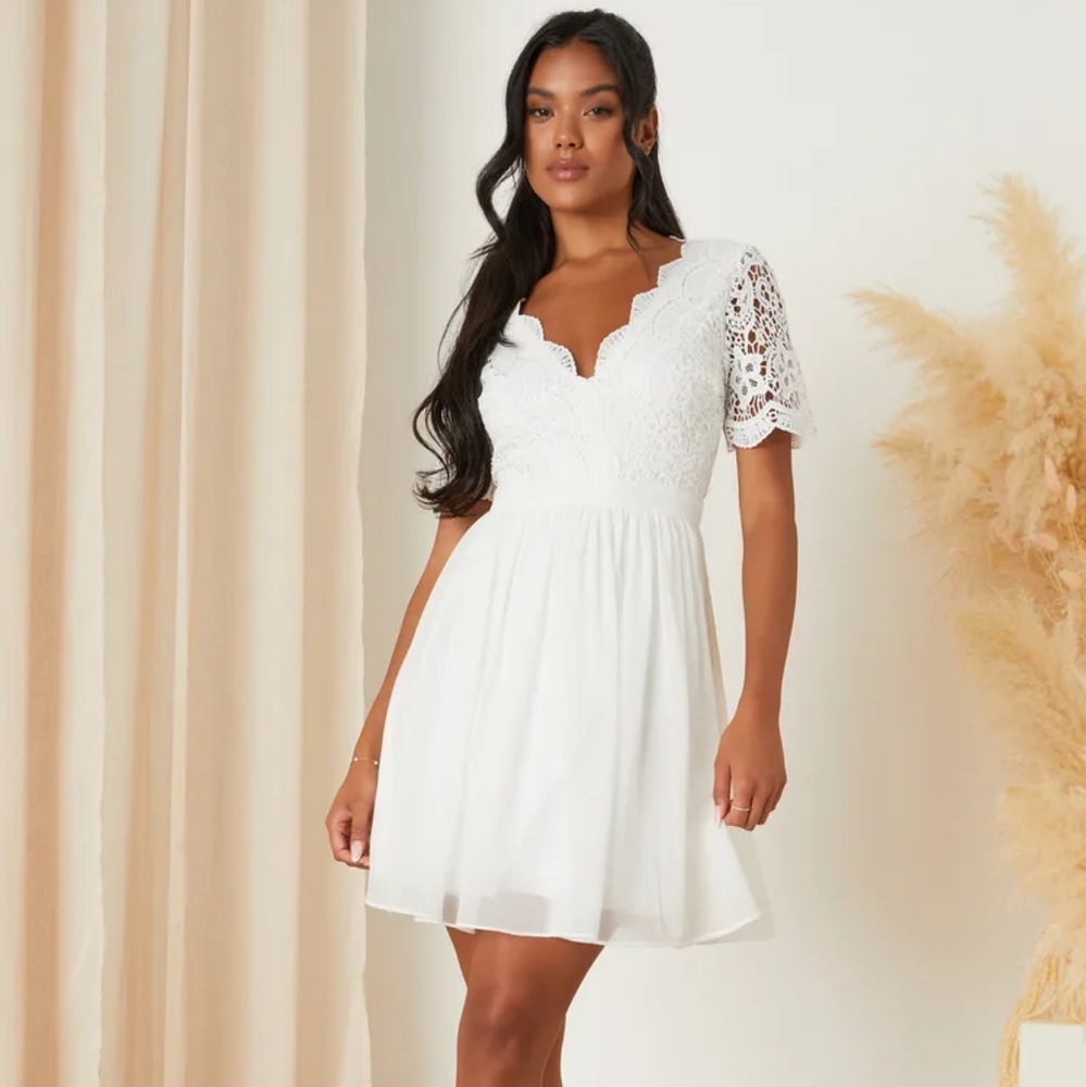 Lulu's White "Angel In Disguise" Dress